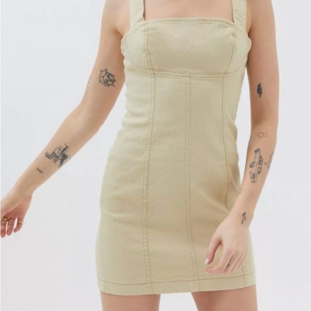 Urban Outfitters Tan Denim Dress